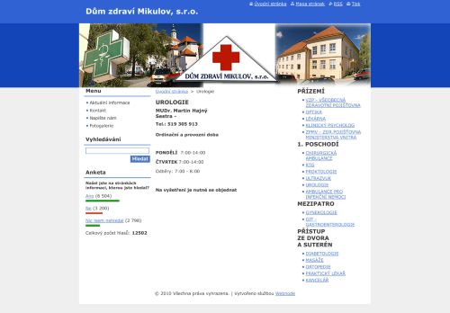 Zobrazit webové stránky Urologická ambulance - MUDr. Martin Hajný