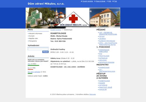 Zobrazit webové stránky Diabetologie - MUDr. Michal Brada