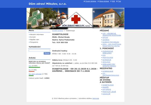 Zobrazit webové stránky Diabetologie - MUDr. Michal Brada