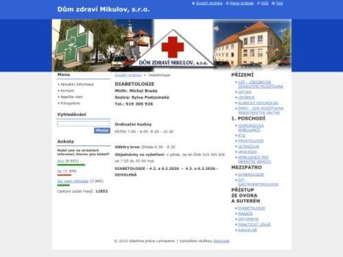 Diabetologie - MUDr. Michal Brada