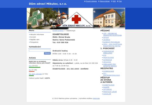 Zobrazit webové stránky Diabetologie - MUDr. Michal Brada