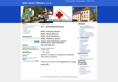 Zobrazit webové stránky Gastroenterologie - MUDr. Roman Halouzka