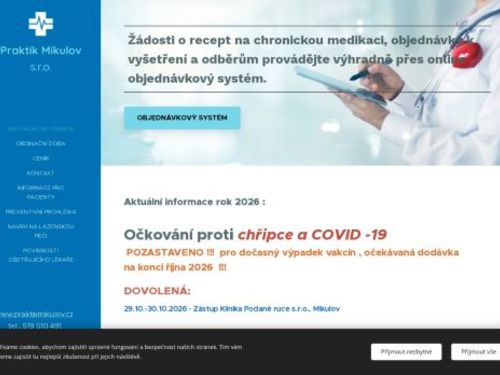 Praktický lékař pro dospělé - MUDr. Dagmar Horová, MUDr. Lenka Šrahulková