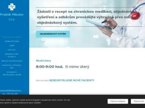 Praktický lékař pro dospělé - MUDr. Dagmar Horová, MUDr. Lenka Šrahulková