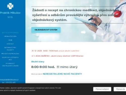 Praktický lékař pro dospělé - MUDr. Dagmar Horová, MUDr. Lenka Šrahulková