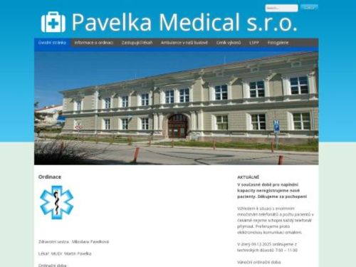 Praktický lékař pro dospělé - MUDr. Martin Pavelka