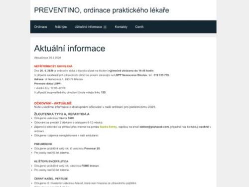 Praktický lékař pro dospělé - MUDr. Zdeněk Pluháček