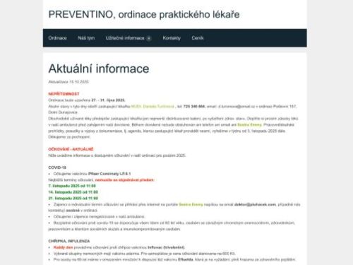 Praktický lékař pro dospělé - MUDr. Zdeněk Pluháček