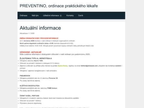 Praktický lékař pro dospělé - MUDr. Zdeněk Pluháček