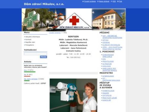 Rentgen (RTG) - Dům zdraví Mikulov - MUDr. Renata Marečková