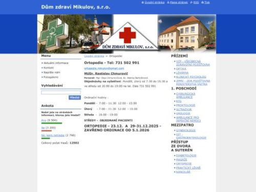 Ortopedie - MUDr. Rastislav Chmurovič, MUDr. Dávid Lukáč