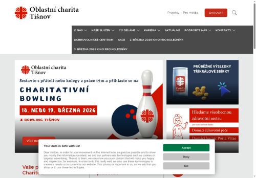 Diecézní charita Brno Oblastní charita Tišnov nabízí práci na pozici Všeobecná sestra Domácí zdravotní péče - Tišnovsko, Kuřimsko v obci Tišnov