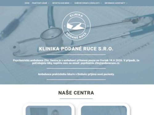 Praktický lékař pro dospělé - Klinika Podané ruce
