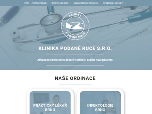 Praktický lékař pro dospělé - Klinika Podané ruce