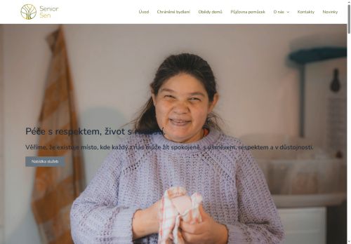 Webové stránky Senior Sen s.r.o., Deblín