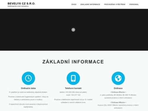 Kardiologická a cévní ambulance BEVELYX CZ s.r.o. - MUDr. Vítězslav Kazinota, MUDr. Karin Tomkuliaková Bartolšicová