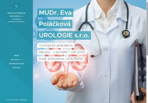 Zobrazit webové stránky Urologická ambulance - MUDr. Eva Poláčková