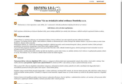 Zobrazit webové stránky Zubní ordinace Dentistka s.r.o. - MDDr. MUDr. Lada Jedličková