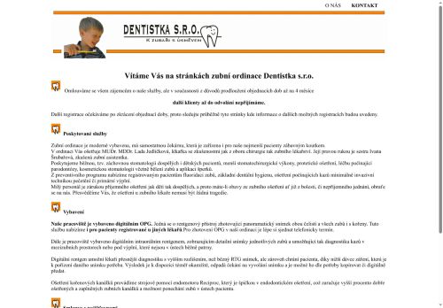 Zobrazit webové stránky Zubní ordinace Dentistka s.r.o. - MDDr. MUDr. Lada Jedličková