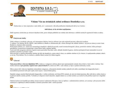 Zubní ordinace Dentistka s.r.o. - MDDr. MUDr. Lada Jedličková