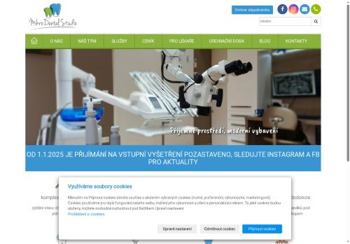 Zobrazit webové stránky Zubní ordinace Mikrodental Studio s.r.o.