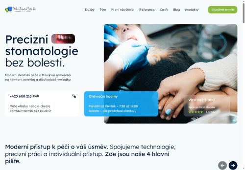 Zobrazit webové stránky Zubní ordinace Mikrodental Studio s.r.o.