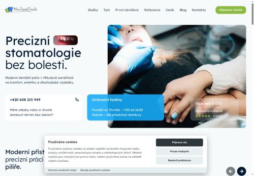 Zobrazit webové stránky Zubní ordinace Mikrodental Studio s.r.o.