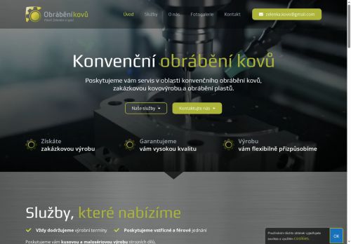Zobrazit webové stránky Obrábění kovů Pavel Zelenka a spol.