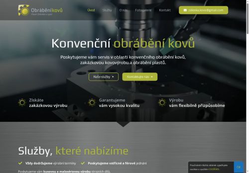Zobrazit webové stránky Obrábění kovů Pavel Zelenka a spol.
