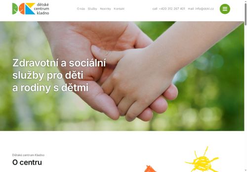 Webové stránky Dětské centrum Kladno, příspěvková organizace, Kladno