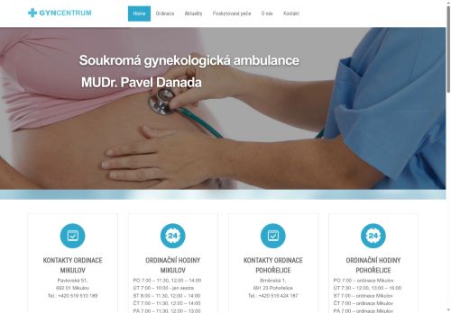 Zobrazit webové stránky Gynekologie - MUDr. Pavel Danada