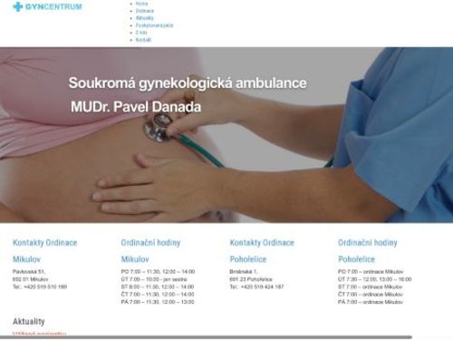 Gynekologická ambulance - MUDr. Pavel Danada
