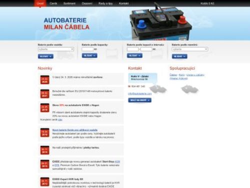 Autobaterie Milan Čábela