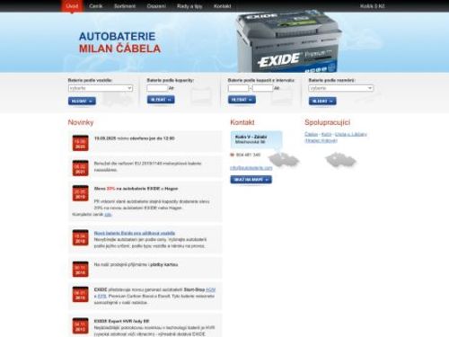 Autobaterie Milan Čábela