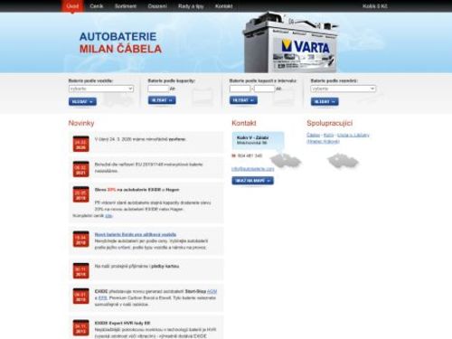 Autobaterie Milan Čábela