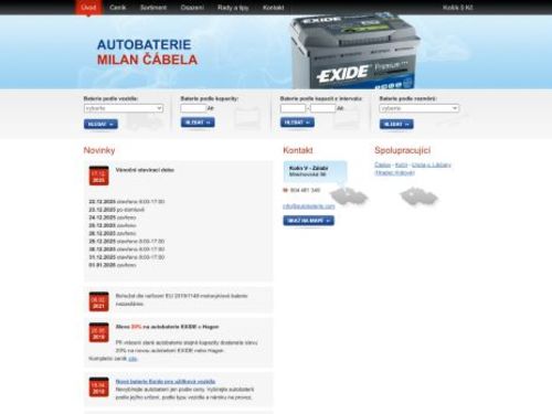 Autobaterie Milan Čábela