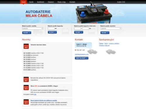 Autobaterie Milan Čábela