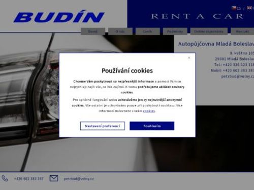 BUDÍN RENT A CAR - autopůjčovna