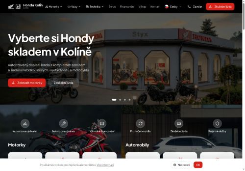 Zobrazit webové stránky Honda Kolín