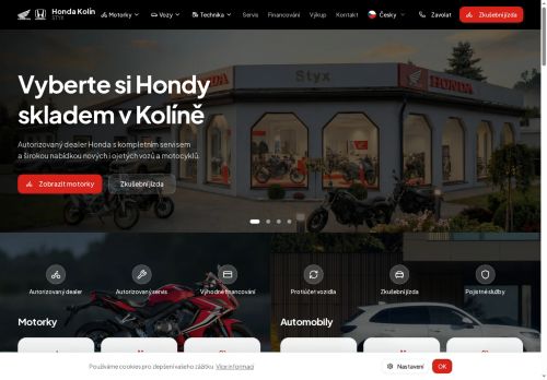 Zobrazit webové stránky Honda Kolín