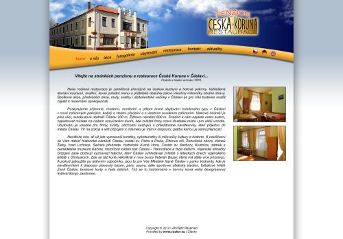Zobrazit webové stránky Restaurace a penzion Česká koruna