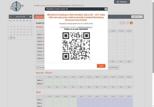 Zobrazit webové stránky Bowling a pizzerie Kutná Hora