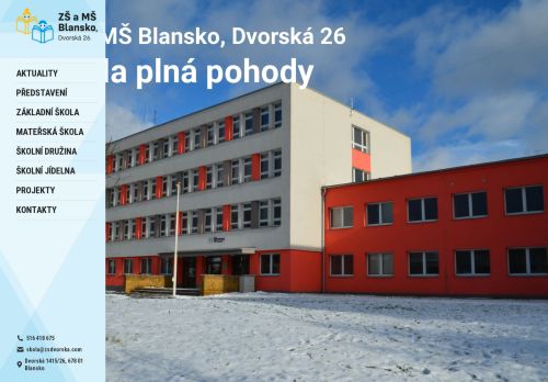 Zobrazit webové stránky ZŠ a MŠ Blansko, Dvorská