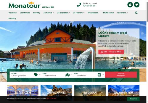 Zobrazit webové stránky Monatour