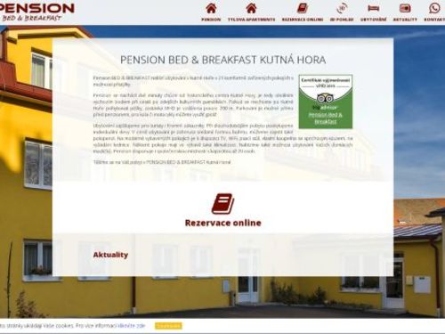 Pension BED & BREAKFAST Kutná Hora
