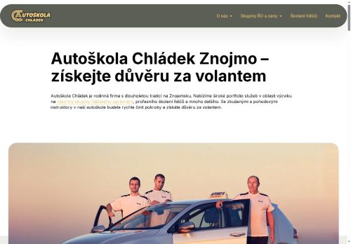 Zobrazit webové stránky Autoškola Chládek