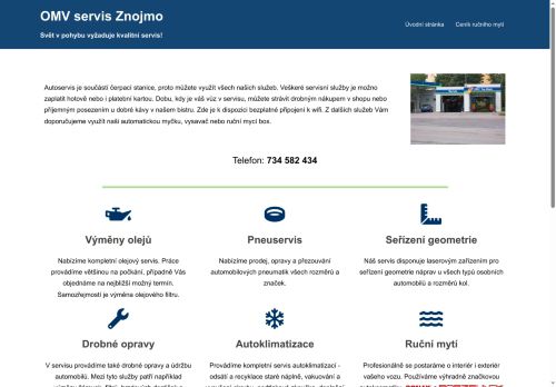 Zobrazit webové stránky OMV servis Znojmo