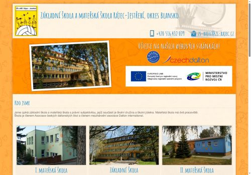 Zobrazit webové stránky Základní škola a mateřská škola Rájec-Jestřebí