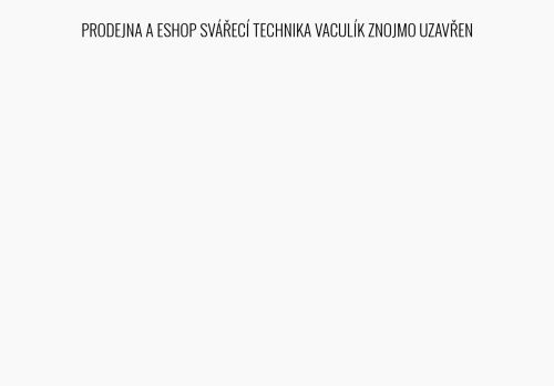 Zobrazit webové stránky Svařovací technika Znojmo
