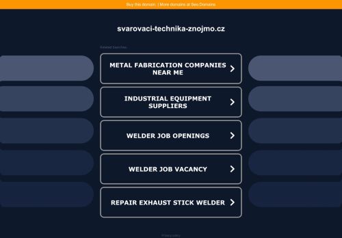 Zobrazit webové stránky Svařovací technika Znojmo